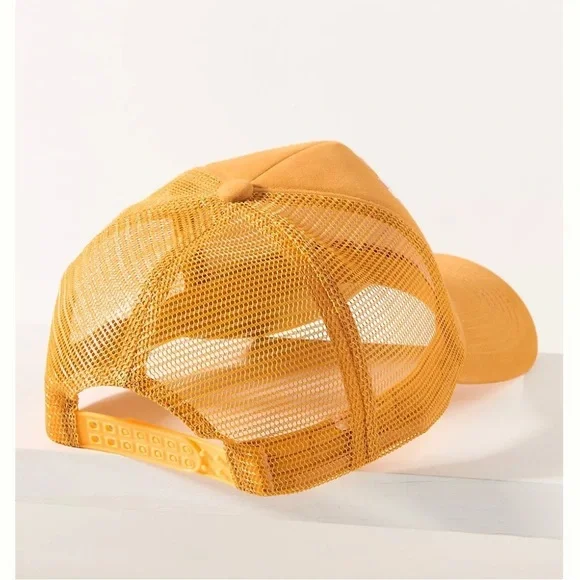 NWOT Anthropologie Worn/West Le Citron Trucker Hat - Picture 2 of 11